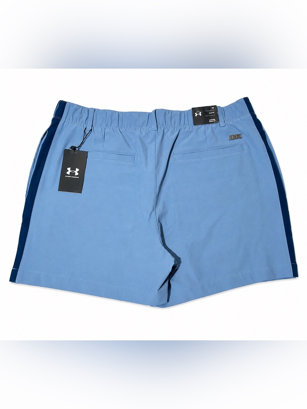 Under Armour Links Pull On Golf Shorts Women’s Size 14 Blue 5” NEW Performance